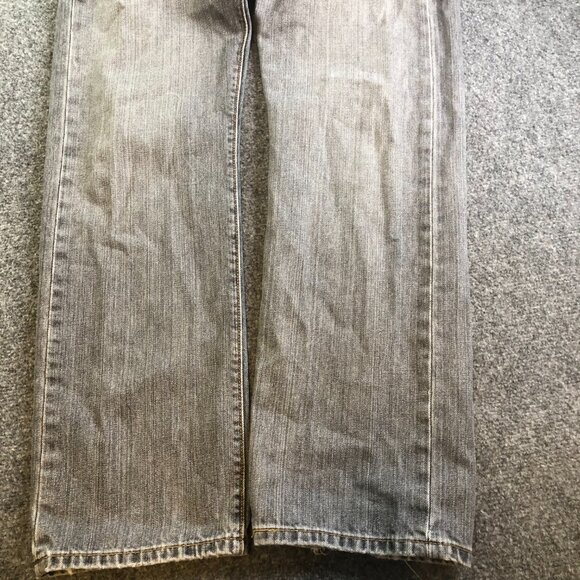 Levis 501 Jeans Mens 32x30 Black Gray Straight Leg Button Fly Faded Y2K - Picture 2 of 13